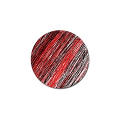 Red And Black Elegant Pattern Golf Ball Marker by Valentinaart