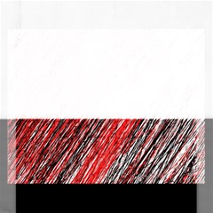 Red And Black Elegant Pattern Rectangular Jigsaw Puzzl