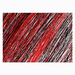 Red And Black Elegant Pattern Large Glasses Cloth (2-side)