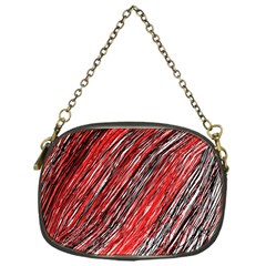 Red And Black Elegant Pattern Chain Purses (one Side) 