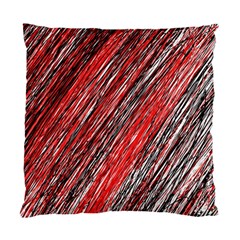 Red And Black Elegant Pattern Standard Cushion Case (one Side)