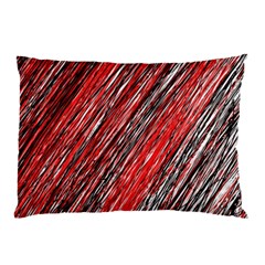 Red And Black Elegant Pattern Pillow Case by Valentinaart