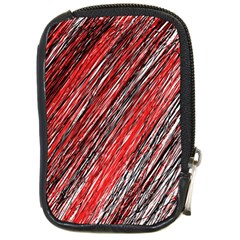 Red And Black Elegant Pattern Compact Camera Cases