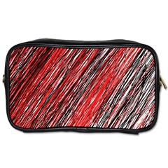 Red And Black Elegant Pattern Toiletries Bags 2-side