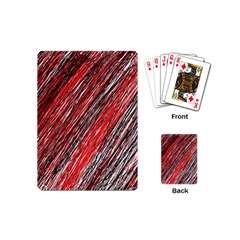 Red And Black Elegant Pattern Playing Cards (mini) 