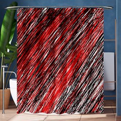 Red And Black Elegant Pattern Shower Curtain 60  X 72  (medium) 