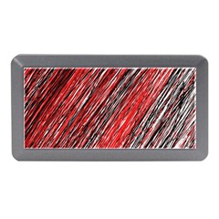 Red And Black Elegant Pattern Memory Card Reader (mini)