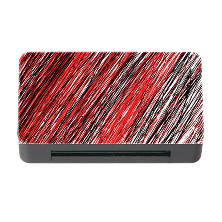 Red and black elegant pattern Memory Card Reader with CF