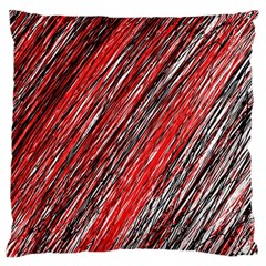 Red And Black Elegant Pattern Large Cushion Case (two Sides)