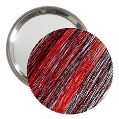 Red And Black Elegant Pattern 3  Handbag Mirrors