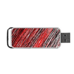 Red And Black Elegant Pattern Portable Usb Flash (two Sides) by Valentinaart