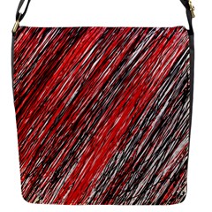 Red And Black Elegant Pattern Flap Messenger Bag (s)