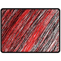 Red And Black Elegant Pattern Double Sided Fleece Blanket (large) 