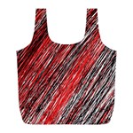 Red and black elegant pattern Full Print Recycle Bags (L)  Front