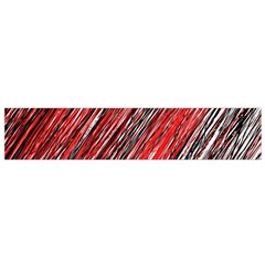 Red And Black Elegant Pattern Flano Scarf (small)