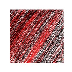 Red And Black Elegant Pattern Small Satin Scarf (square)