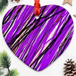 Purple pattern Ornament (Heart)  Front