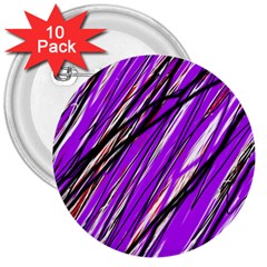 Purple Pattern 3  Buttons (10 Pack)  by Valentinaart