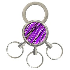 Purple Pattern 3-ring Key Chains by Valentinaart