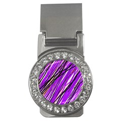 Purple Pattern Money Clips (cz) 