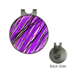 Purple Pattern Hat Clips With Golf Markers by Valentinaart