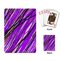 Purple Pattern Playing Card by Valentinaart