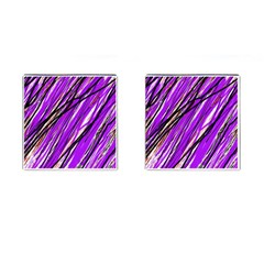 Purple Pattern Cufflinks (square) by Valentinaart