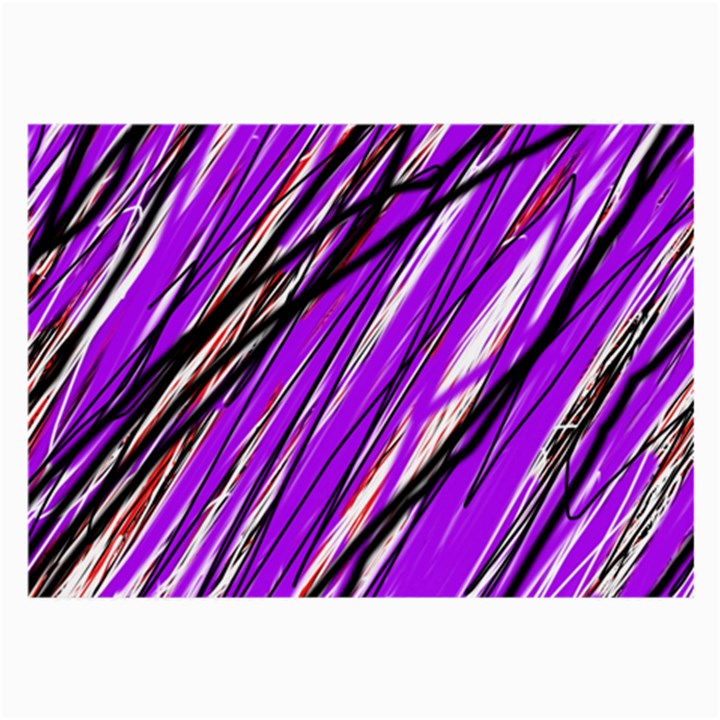 Purple pattern Large Glasses Cloth (2-Side)