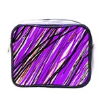 Purple pattern Mini Toiletries Bags Front