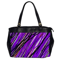 Purple Pattern Office Handbags