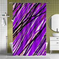 Purple Pattern Shower Curtain 48  X 72  (small) 