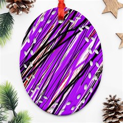 Purple Pattern Ornament (oval Filigree) 