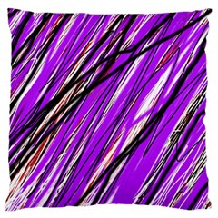 Purple Pattern Large Cushion Case (one Side)