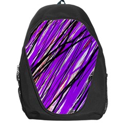 Purple Pattern Backpack Bag