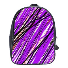 Purple Pattern School Bags (xl) 