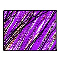 Purple Pattern Double Sided Fleece Blanket (small) 