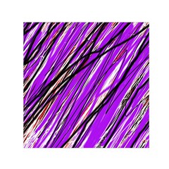 Purple Pattern Small Satin Scarf (square)