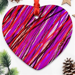 Purple Pattern Ornament (heart) 