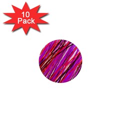 Purple Pattern 1  Mini Magnet (10 Pack)  by Valentinaart