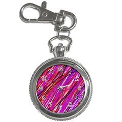 Purple Pattern Key Chain Watches