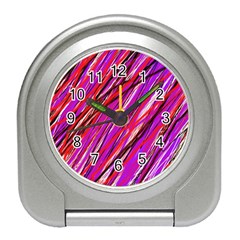 Purple Pattern Travel Alarm Clocks