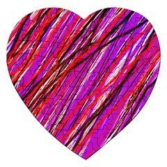 Purple Pattern Jigsaw Puzzle (heart)