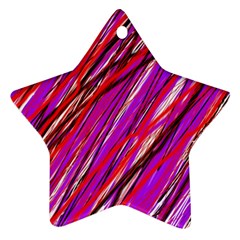 Purple Pattern Star Ornament (two Sides)  by Valentinaart