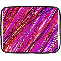 Purple Pattern Fleece Blanket (mini) by Valentinaart