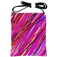 Purple Pattern Shoulder Sling Bags