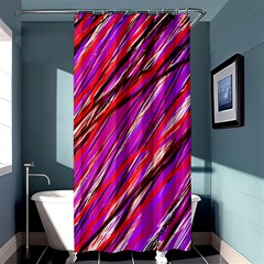 Purple Pattern Shower Curtain 36  X 72  (stall)  by Valentinaart