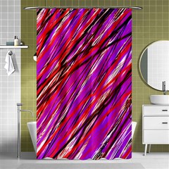 Purple Pattern Shower Curtain 48  X 72  (small) 