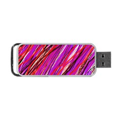 Purple Pattern Portable Usb Flash (two Sides)