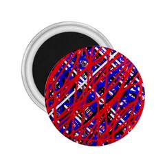 Red And Blue Pattern 2 25  Magnets