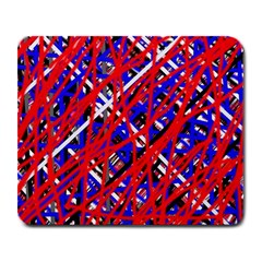 Red And Blue Pattern Large Mousepads